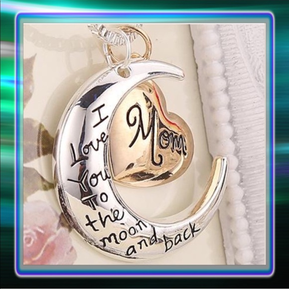 Jewelry - I Love You To The Moon And Back Mom Necklace